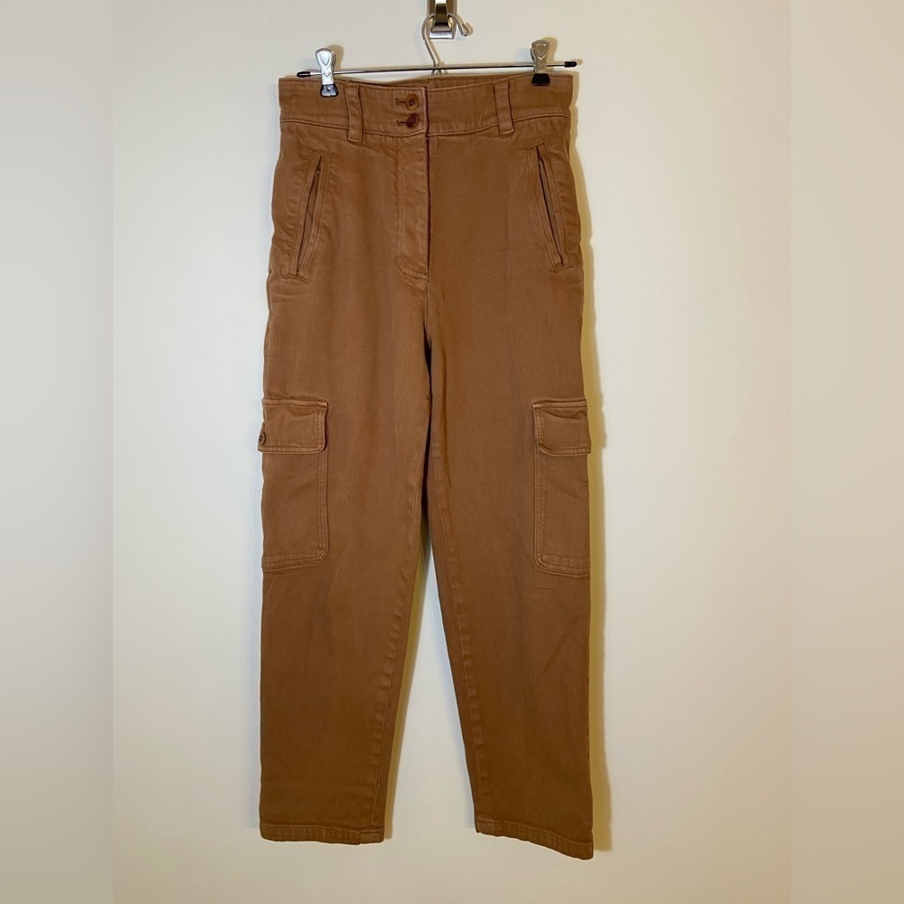 Wilfred Free Modern Cargo Utility Pant High waisted Women’s Sz 6 Chestnut Brown